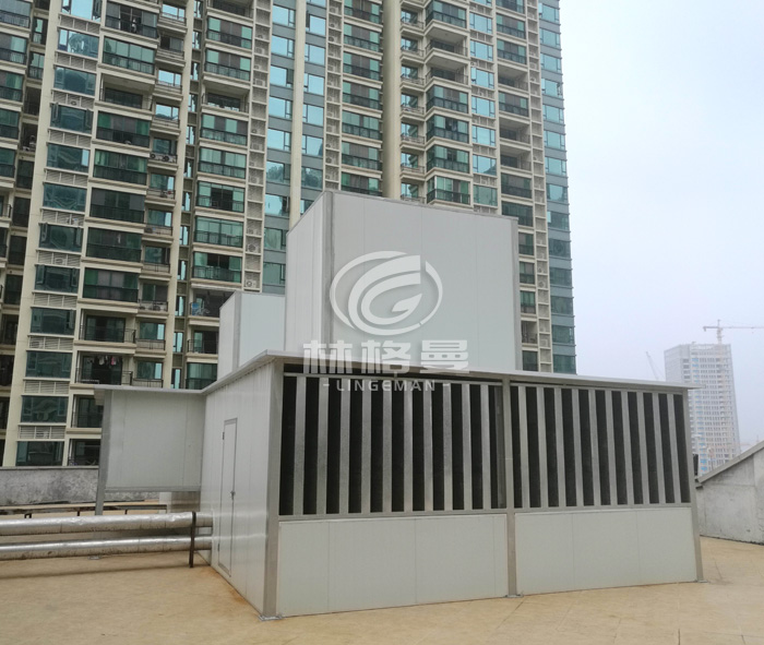 長沙恒大御景灣會所空調風冷熱泵減振降噪治理工程實例
